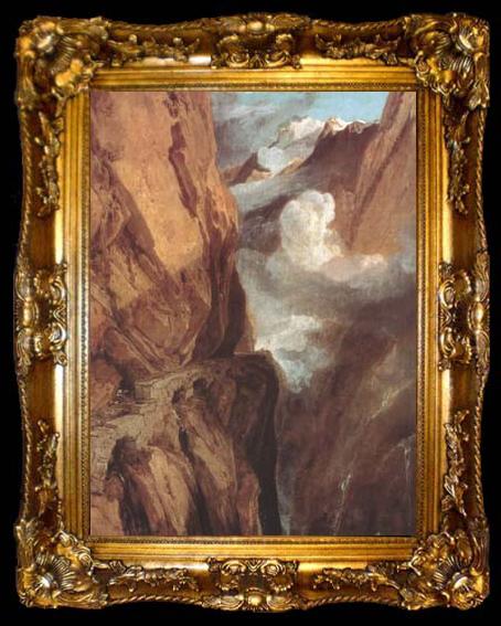 framed  Joseph Mallord William Turner The Saint Gotthard Pass (mk10), ta009-2
